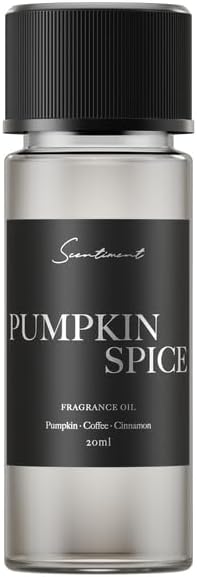 Scentiment Diffuser Oil - Pumpkin Spice Fall Collection | Aromatherapy Home Fragrance | Luxurious Scent with Notes of Pumpkin, Coffee, Cinnamon (20ml)