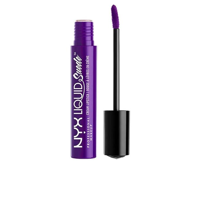 NYX PROFESSIONAL MAKEUP Liquid Suede Cream Lipstick - Amethyst (Deep Neon Purple)