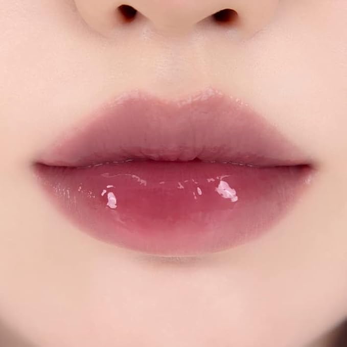 rom&nd Juicy Lasting Tint #28 Bare Fig - K-Beauty MLBB Lip Gloss for Cool Undertones, Vivid Long-Lasting Shine, Moisturizing & Non-Sticky Lip Stain