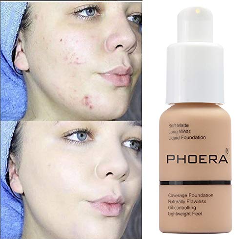 2 Pack PHOERA Foundation, Flawless Soft Matte Liquid
