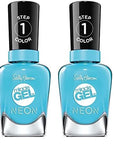 Sally Hansen Miracle Gel Nail Polish, Shade Miami Ice #053 (Pack of 2)