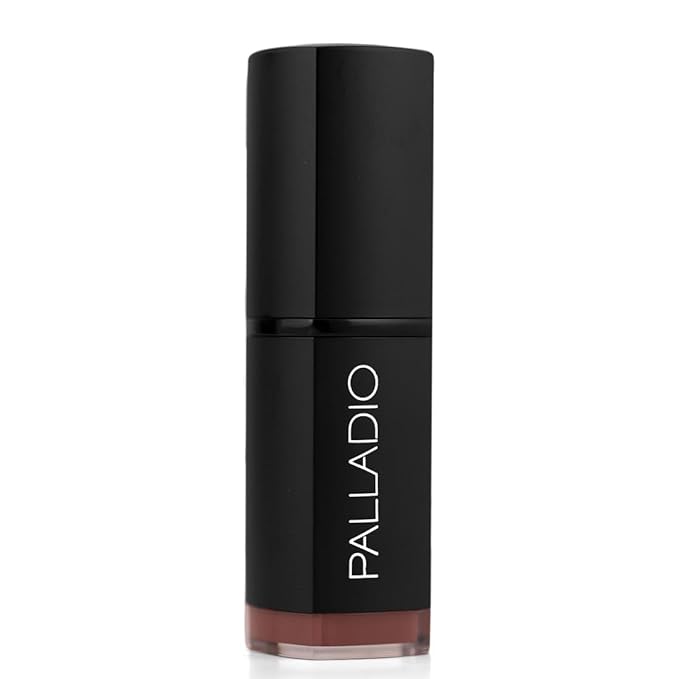 Palladio Herbal Matte Lipstick, Creamy and Full Coverage Long Lasting Matte Lipstick, Regal Café