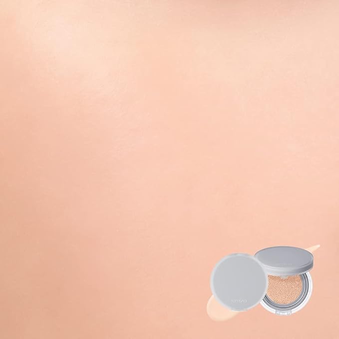 Rom&nd Nu Zero Cushion (03 Natural 21) Long Lasting, High Coverage, Semi Matte Finish, Flawless Complexion Without Cakey Face, Makeup Base and Fixer, Thinly Layered, Korean Cushion Foundation
