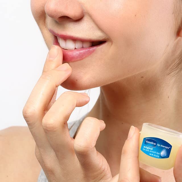 Vaseline Lip Therapy 6-Pack – Mini Lip Balm, Travel-Size Petroleum Jelly Moisturizer for Dry Lips, 0.25 Oz Each