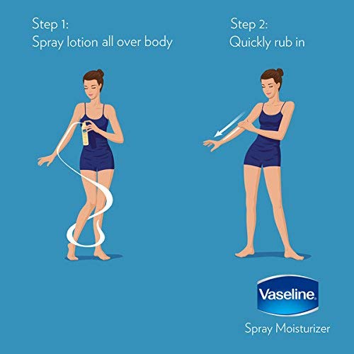 Vaseline Aloe Soothe Spray 2-Pack – Non-Greasy, Fast-Absorbing All-Over Soothing Moisturizer for Dry Skin, 6.5 Oz Ea