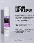 IGK Cash In Instant Repair Hair Serum | Reduce Breakage + Increase Strength | Silicone-Free | 1.7 oz (Pack of 2)