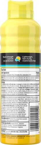 Neutrogena Beach Defense Sunscreen Spray SPF 50, Hawaii Reef Act 104 Compliant, Octinoxate & Oxybenzone Free, Broad Spectrum, Fast Absorbing & Lightweight, Face and Body Sunscreen, 6.5 Oz (Pack of 2)