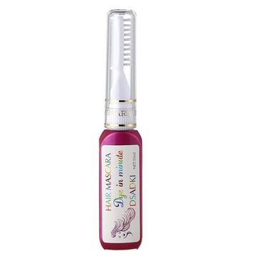 Temporary Hair Color Mascara Washable Hair Dye Stick Non-toxic Instant Hair Chalk Dye for Girls Women (Pink)