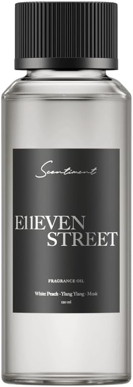 Scentiment Diffuser Oil - E11even Street Hotel | Aromatherapy Home Fragrance | Inspired by Hotel E11even® | Luxurious Scent with Notes of White Peach, Ylang Ylang, Mush (120ml)