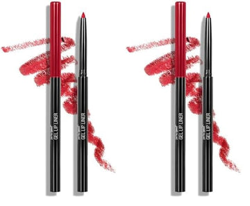 wet n wild Lip Liner Perfect Pout Matte Retractable Gel Lip Liner Pencil, Red The Scene (Pack of 2)