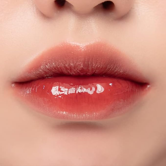 [rom&nd] Glasting Water Tint 8 colors | Vivid color, Glossy Finish, Long-lasting, moisturizing, Highlighting, Natural-beauty | Lip Tint for Daily Use, K-beauty | 4g/0.14oz No.02 RED DROP