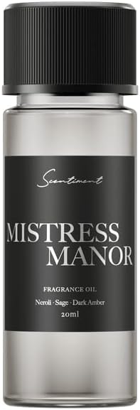 Scentiment Diffuser Oil - Mistress Manor | Aromatherapy Home Fragrance | Inspired by Grace Vanderbilt® Hotel | Luxurious Scent with Notes of Neroli, Sage, Dark Amber (20ml)