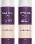 COVERGIRL Advanced Radiance Age Defying Foundation, Liquid Foundation, Buildable Coverage