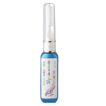 Temporary Hair Color Mascara Washable Hair Dye Stick Non-toxic Instant Hair Chalk Dye for Girls Women (Turquoise Blue)