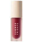 Summer Fridays Dream Lip Oil - Tinted Lip Oil with Moisturizing Sheer Coverage, High-Shine and Deep Hydration - Non-Sticky Formula for Long-Lasting Softness - Midnight Berry (0.15 Oz)