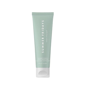 Summer Fridays Super Amino Gel Cleanser - Gentle Face Cleanser + Makeup Remover - Helps to Calm Irritation, Balance pH, Nourish Skin + Restore Moisture (5 Fl Oz)