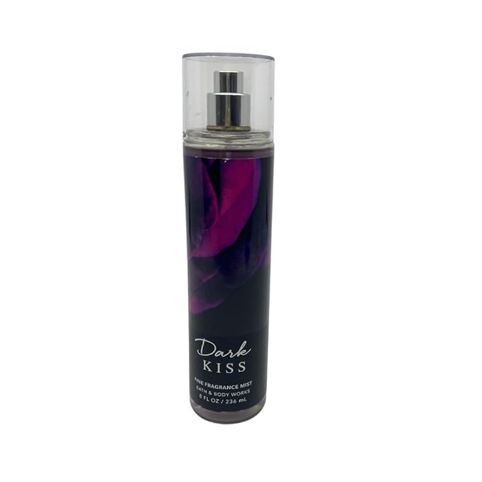 Bath & Body Works DARK KISS 2-piece Gift Set with a Red Bow for Holidays & Gifts - Fine Fragrance Mist & Ultimate Hydration Body Cream