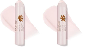 Revlon Lip Balm, Kiss Tinted Lip Balm, Face Makeup with Lasting Hydration, SPF 20, Infused with Natural Fruit Oils, 010 Tropical Coconut, 0.09 Oz (Pack of 2)