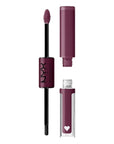 NYX Professional Makeup Shine Loud, Long-Lasting Liquid Lipstick with Clear Lip Gloss - Make It Work (Cool-Toned Plum)