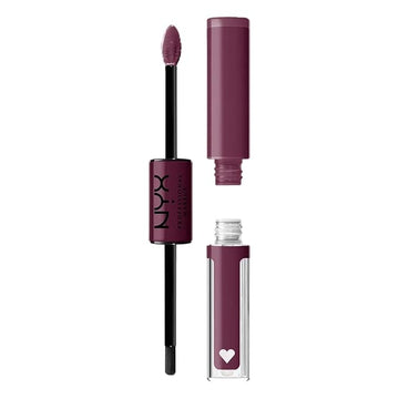 NYX Professional Makeup Shine Loud, Long-Lasting Liquid Lipstick with Clear Lip Gloss - Make It Work (Cool-Toned Plum)