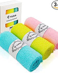 Yiclick Exfoliating Washcloth Towel【3 Pack】- Exfoliating Body Scrubber Exfoliator, Back Scrubber for Shower Bath, Exfoliate Rags Wash Cloths, Loofah Lufa Sponge, Body Scrub & Exfoliation Women Men