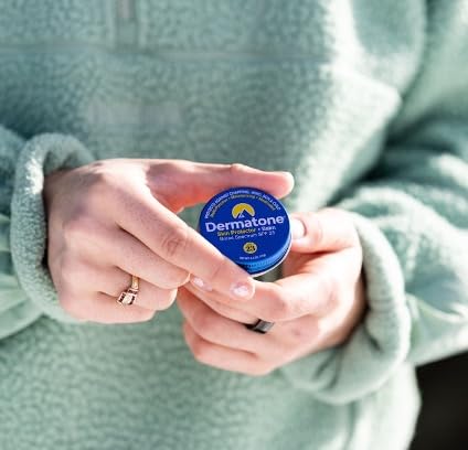 Dermatone Skin Protector Balm | Classic Tin 2-Pack Stocking Stuffer | All Year Long Skin Protection | Moisturizing | Heals & Repairs | SPF23 | Ski Balm | Advanced Skin Therapy, 0.5 oz