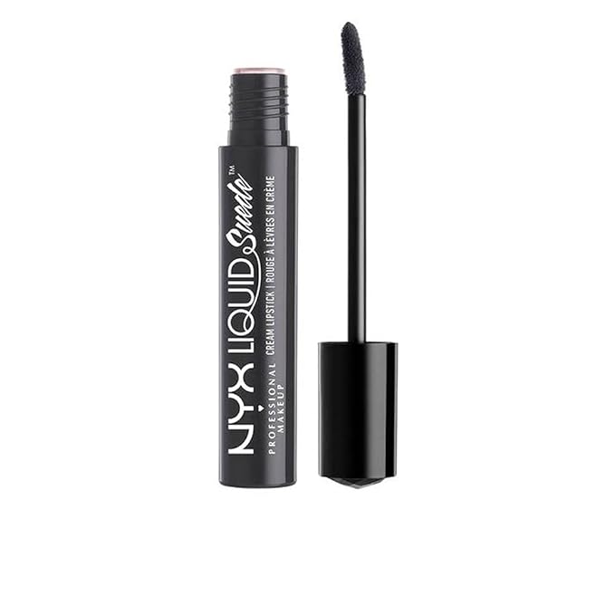 NYX PROFESSIONAL MAKEUP Liquid Suede Cream Lipstick - Stone Fox (Deep Grey With Blue Undertone)