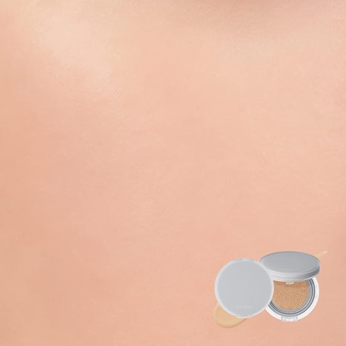 Rom&nd Nu Zero Cushion (04 Beige 23) Long Lasting, High Coverage, Semi Matte Finish, Flawless Complexion Without Cakey Face, Makeup Base and Fixer, Thinly Layered, Korean Cushion Foundation