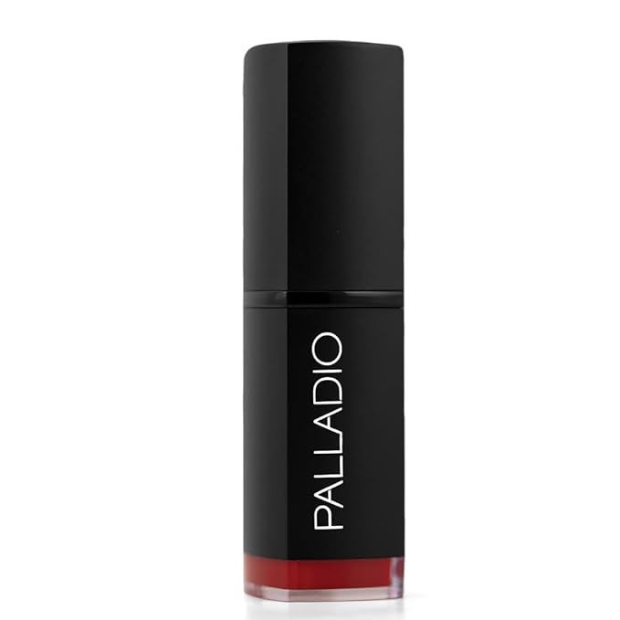 Palladio Herbal Matte Lipstick, Scarlet, Creamy and Full Coverage Long Lasting Matte Lipstick