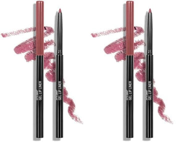 wet n wild Lip Liner Perfect Pout Matte Retractable Gel Lip Liner Pencil, Purple Lay Down the Mauves (Pack of 2)