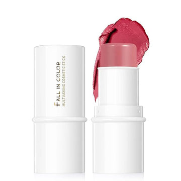 Blush Stick, Matte Cream Blush Stick for Cheeks, Lasting(05 Rose)