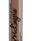 NYX PROFESSIONAL MAKEUP Lip Lingerie Matte Liquid Lipstick - Bedtime Flirt, Red Toned Pink