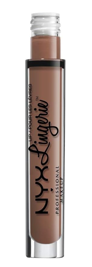 NYX PROFESSIONAL MAKEUP Lip Lingerie Matte Liquid Lipstick - Bedtime Flirt, Red Toned Pink