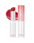 rom&nd GLASTING MELTING BALM 04 HIPPIE BERRY - K-Beauty Hydrating Lip Gloss Stick for Crystal Water-Gloss Shine, Vivid Long-Lasting Tint & Plump, Non-Sticky Comfort