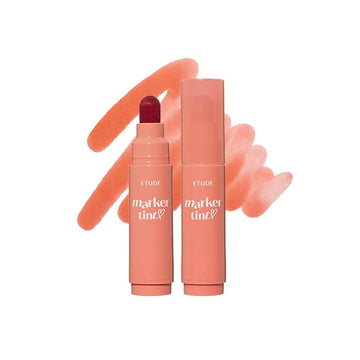 ETUDE Dear Darling Marker Tint #9 Fig Beige (5g) | Hydrating & Long Lasting Lip Stain | High Pigmented Lip Maker with Easy Drawing Tip | Korean Daily Lip Tint, Korean Makeup, Kbeauty
