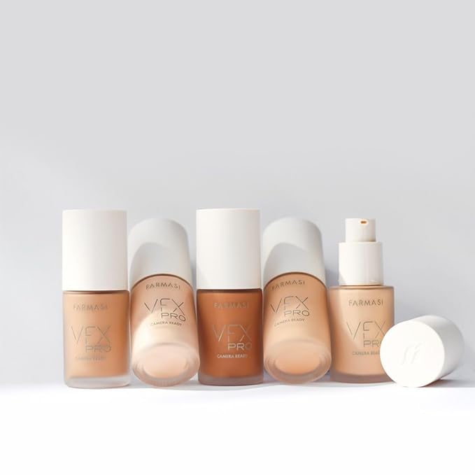 FARMASi Vfx Pro Foundation, Full Coverage Liquid Cream, Light 01 30 ml