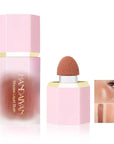 AKARY Soft Cream Blush Makeup, Velvet Mousse Liquid 06 Chocolate
