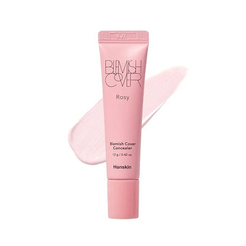 Hanskin Rosy Blemish Cover, Full Coverage Color Correcting 12g