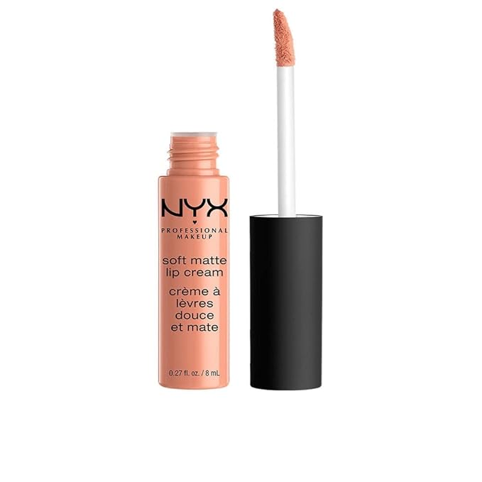 NYX PROFESSIONAL MAKEUP Soft Matte Lip Cream, Lightweight Liquid Lipstick - Athens (Matte Peach Beige)