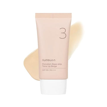 numbuzin No.3 Porcelain Base-skip Tone Up Beige | 1.69 fl oz
