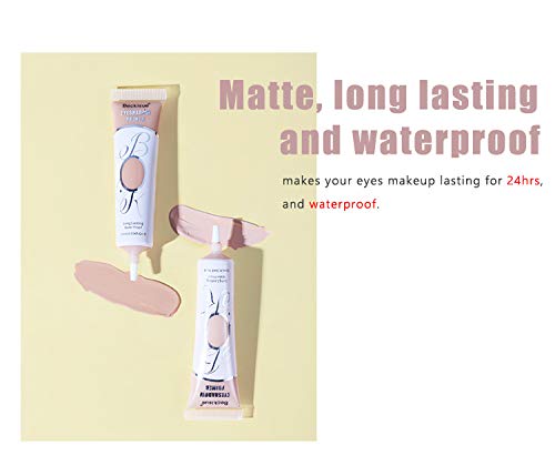 MAEPEOR Matte Eyeshadow Primer 6 Colors Prevent Oily Lids and Creasing Eye Primer Base Long-lasting Waterproof & Smudgeproof Eye Base Makeup for All Shadows (1 Medium)