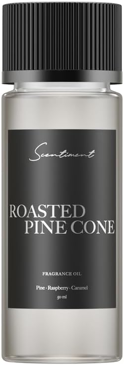 Scentiment Diffuser Oil - Roasted Pine Cone Fall Collection | Aromatherapy Home Fragrance | Luxurious Scent with Notes of Pine, Raspberry, Caramel (50ml)