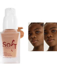 Soft Focus Deep Liquid Concealer Foundation, Hydrating Hig