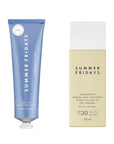 Summer Fridays ShadeDrops Broad Spectrum SPF 30 & Jet Lag Mask Gift Set - Multitasking Moisturizer & Face Mask & Antioxidant-Enriched Mineral Sunscreen (2 Count)