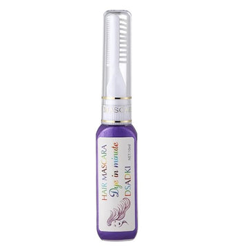 Temporary Hair Color Mascara Washable Hair Dye Stick Non-toxic Instant Hair Chalk Dye for Girls Women (Purple)
