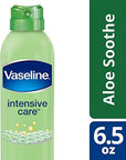 Vaseline Aloe Soothe Spray 2-Pack – Non-Greasy, Fast-Absorbing All-Over Soothing Moisturizer for Dry Skin, 6.5 Oz Ea