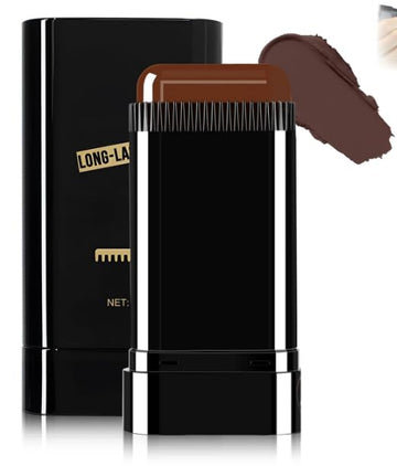 Hair Color Stick, Waterproof and Sweat-Proof H air Dye St ick, Portable Color Touch-Up Ha ir S ticks With Comb for Unisex (Black-Brown)
