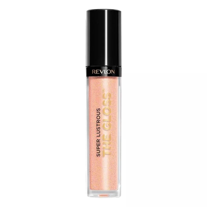 Revlon Super Lustrous Lip Gloss, Non-Sticky, Hydrating, High Shine Finish, 255 Sandstorm, 0.13 oz