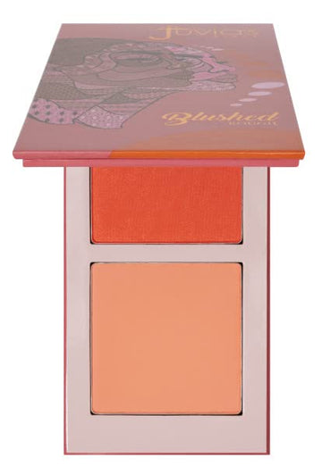Juvia's Place Blushed Duo Blush Volume6 - Radiant Shimmer Makeup Two Tone Pigmented Buildable Pressed Mineral Powder - Rosy Natural Cheeks Face Glow Highlight Matte Fresh Finish for All Skin Color