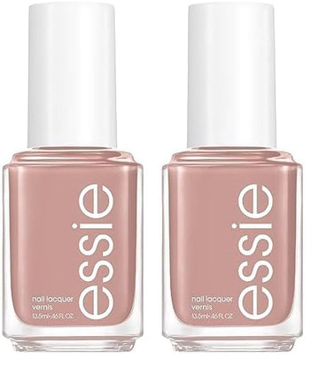 Essie Salon-Quality Nail Polish, 8-Free Vegan, Light Tan, Wild Nude, 0.46 fl oz (Pack of 2)